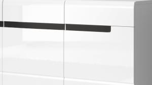 'HEKTOR 42' Sideboard Fronten Weiß Hochglanz