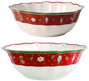 Villeroy und Boch Toy's Delight Schüssel, Premium Porzellan, Weiß/Rot