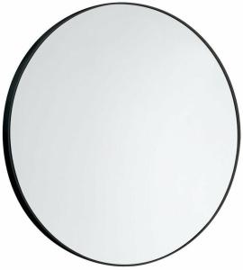 Spiegel, rund, Durchmesser 60cm, ABS-Kunststoff, schwarz matt