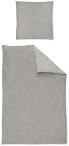 Irisette Biber Bettwäsche 2 teilig Bettbezug 135 x 200 cm Kopfkissenbezug 80 x 80 cm Feel 8236-12 grau
