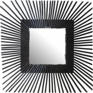 Spiegel quadratisch 58 cm Stahl schwarz