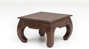 Unikat Couchtisch Massivholz Akazie 60cm Wohnzimmertisch Holz Tisch Handarbeit
