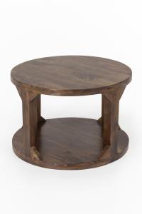 Couchtisch Massivholz Akazie 60cm Wohnzimmertisch Holz Tisch India Beistelltisch