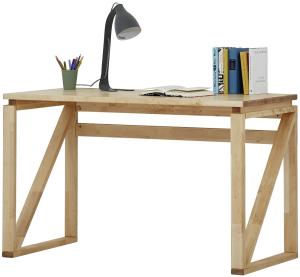 'Stor' Schreibtisch, Birke Massivholz, 74 x 160 x 70 cm