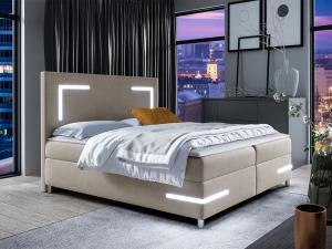 Boxspringbett Leleni LED, Farbe: Fresh 01