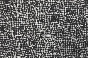 Teppich schwarz weiß 200 x 300 cm abstraktes Muster Kurzflor PUNGE