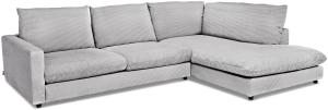 Polsterecke SANSIBAR DAGEBÜLL BB 321x228 cm grau Ecksofa Wohnlandschaft Eckcouch