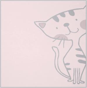 Biederlack 'Lovely & Sweet Kitty Rose' Babydecke Größe 75x100 cm
