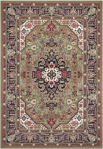 Orientalischer Kurzflor Teppich Skazar Isfahan Grün - 120x170x0,9cm