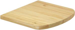 Erst-Holz Bettablage 2 Stück Kiefer Massivholz Nachttisch-Regal
