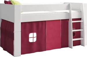 Steens For Kids Vorhangset für Kinderbett, Hochbett, 5 tlg, 176 x 75 x 91 cm (B/H/T), Baumwolle, Pink