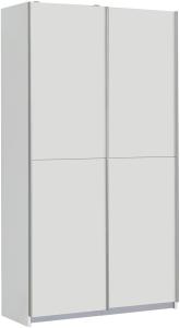 Schwebetürenschrank >Elene< in Weiß - 120x190. 5x42cm (BxHxT)