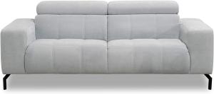 DOMO. Collection Cunelli Ecksofa, Sofa mit Rückenfunktion, Garnitur mit Relaxfunktion, pastellblau, 208x104x79 cm