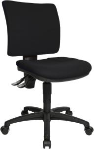 Topstar 8070BC0 U50, Bürostuhl, Schreibtischstuhl, niedrige Rückenlehne, Bezugsstoff, schwarz