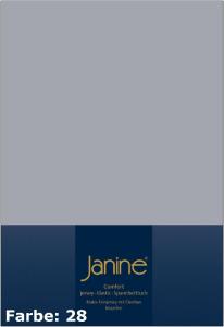 Janine Jersey Elastic Spannbetttuch | 90x190 cm - 100x220 cm | platin