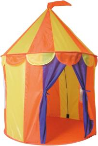 Paradiso Toys Kinderspielzelt Zirkus 02834 faltbar Fenster Aufbewahrungstasche gelb