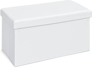 Inter Link Faltbox Setto groß Weiß mit Sitzpolster, 76x38x38 cm