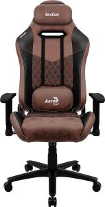 Aerocool DUKE, Gaming-Stuhl, AeroSuede Atmungsaktiv, Verstellbare Rückenlehne, Rot