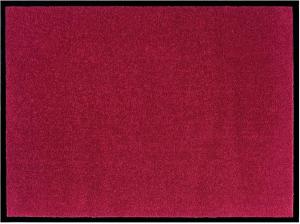 Teppich Boss waschbare In- & Outdoor Fußmatte Uni einfarbig - rot - 60x80x0,7cm