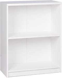 Finori 'Kiel 21' Regal, Bücherregal, weiß, mit 2 Fächern, ca. 85 cm hoch