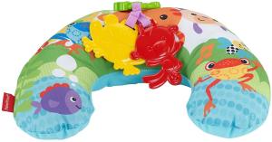 Fisher-Price CDR52 - Rainforest Spielkissen, mit abnehmbaren Spielzeugen und Musik, Babyerstausstattung, ab 0 Monaten