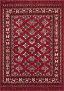 Orientalischer Kurzflor Teppich Sao Buchara Rot - 200x290x0,9cm