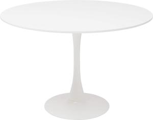 Kare Design Tisch Schickeria Weiß Ø110, 74x110x110cm