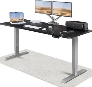 Höhenverstellbarer Schreibtisch (200 x 80 cm) - Schreibtisch Höhenverstellbar Elektrisch mit Flüsterleisem Dual-Motor & Touchscreen - Hohe Tragfähigkeit - Stehtisch von Desktronic