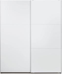 Rauch Möbel Santiago Schrank Schwebetürenschrank Weiß 2-türig inkl. Zubehörpaket Basic 2 Einlegeböden, 2 Kleiderstangen, BxHxT 175x210x59 cm
