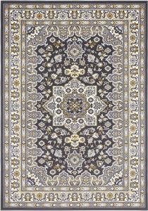 Orientalischer Kurzflor Teppich Parun Täbriz Dunkelgrau - 120x170x0,9cm