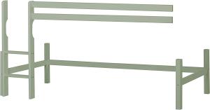 Hoppekids 'Basic Color' Halbhohes Modul für Bett 90 x 200 cm, Pale Green