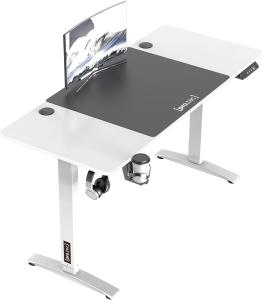 Höhenverstellbarer Tisch Salinas elektrisch 140x60cm Weiß [pro. tec]