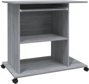 Schreibtisch Grau Sonoma 80x50x75 cm Holzwerkstoff