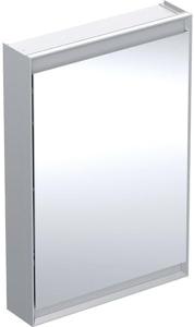 Geberit ONE Spiegelschrank mit ComfortLight, 1 Tür, Aufputzmontage, Aluminium eloxiert, 60x90cm, 505.81, Ausführung: Anschlag rechts - 505.811.00.1