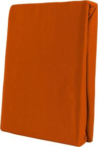 Leonado Vicent - Classic Spannbettlaken Bettlaken 100% Baumwolle Jersey Spannbetttuch in vielen Farben & Größen, Maße Spannbettlaken:200 x 200 cm - 200 x 220 cm, Farbe Spannbettlaken:Orange