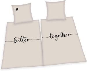 Better together Partner Pack Bettwäsche (2 Sets) - 100 Prozent Baumwolle