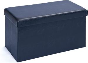 Inter Link Faltbox Setto groß Schwarz mit Sitzpolster, 76x38x38 cm