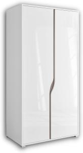 Stella Trading MARA Babyzimmer Wandboard - vielseitig einsetzbares Wandregal in weiß, Eiche Sonoma Optik - 100 x 29 x 22 cm (B/H/T)
