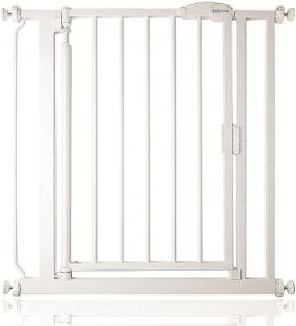 Safetots Treppenschutzgitter, zum Einpressen, selbst Schließend, 68,5–75 cm, weiß schmal
