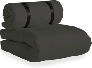 Karup Design BUCKLE UP OUT™ Sessel Dunkelgrau mit 2 Matratzen und schwarzem Gurt