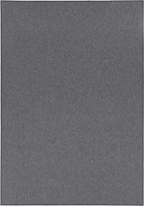 Feinschlingen Teppich Casual grau Uni Meliert - 80x150x0,4cm