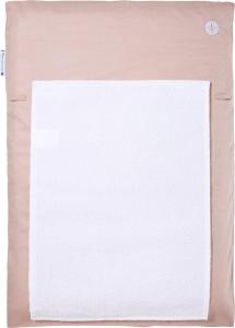Wickelauflage 50x70 | Wickelunterlage Altrosa | Wickelauflagenbezug inkl. abnehmbares Frottee Handtuch | Alternative zu Wickelauflage abwaschbar