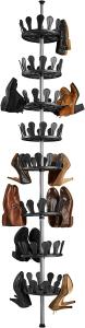 Schuhkarussell 26,5x100-300cm, Platz für 48 Paar Schuhe - schwarz