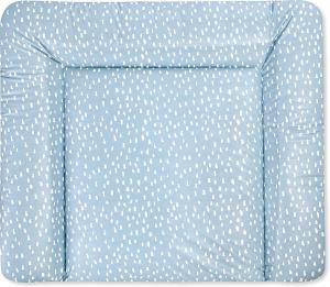 Julius Zöllner 'Softy Tiny Squares' Wickelauflage 75 x 85 cm hellblau