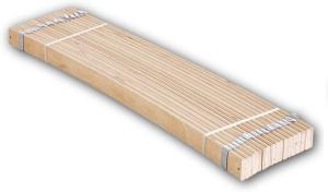 Stella Trading Rollrost aus stabilen Federleisten für Liegefläche 140 x 200 cm (2x70cm/ Article consists of 2x70cm) -Hochwertiger Lattenrost aus Birkenschichtholz