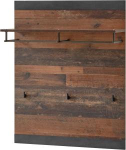 Garderobenpaneel Ward in Used Wood Shabby und Matera grau 80 x 100 cm