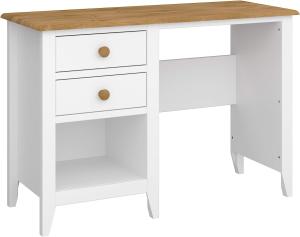 'Heston' Schreibtisch, Kiefer weiß, 75 x 110 x 44 cm