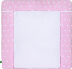 LULANDO 'White Stars' Wickelauflage 75 x 85 cm rosa/weiß