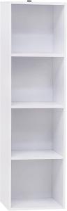 Bücherregal aus MDF weiß 30x24x106cm