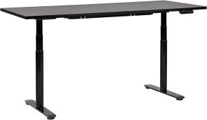 Schreibtisch schwarz 180 x 80 cm elektrisch höhenverstellbar DESTINAS